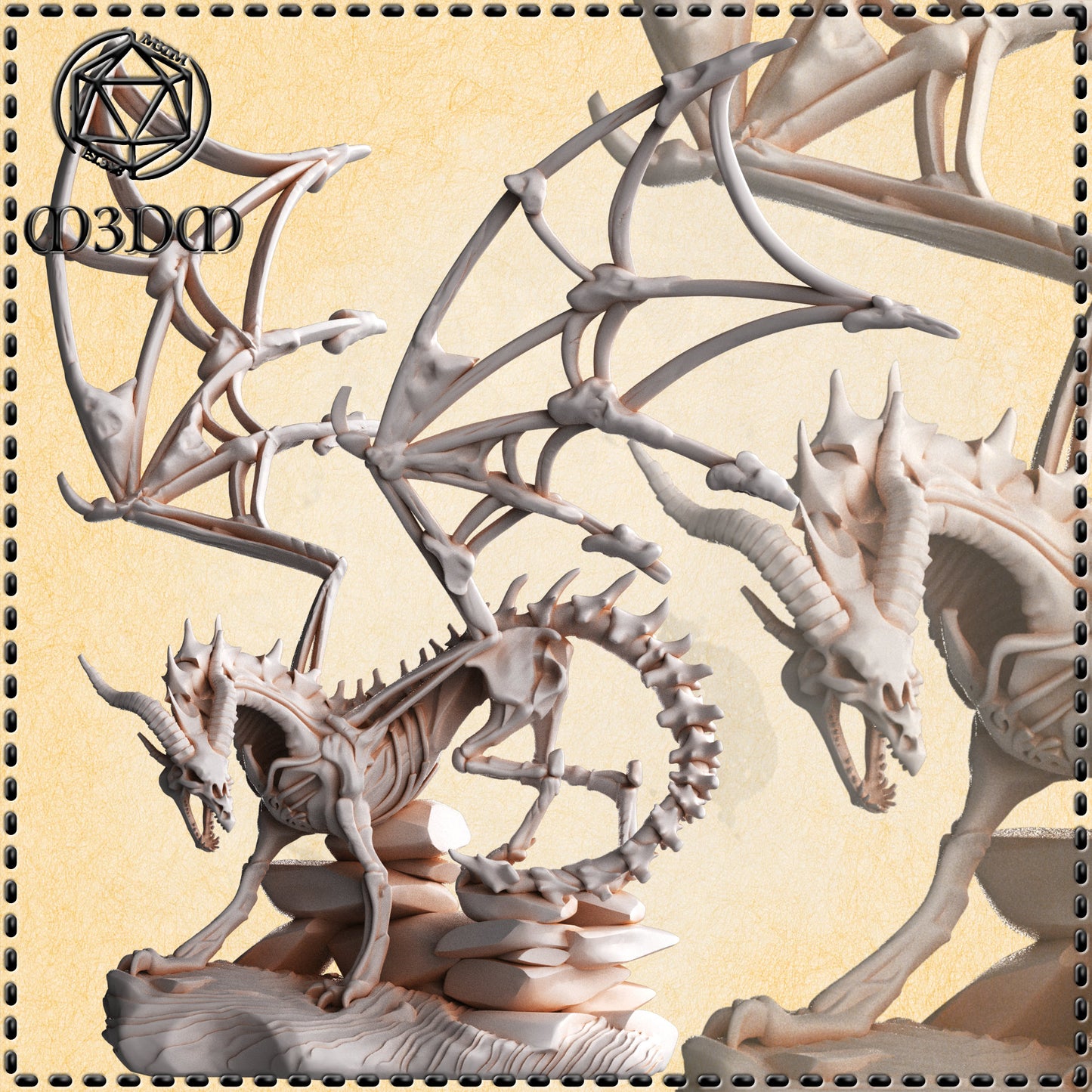 Dungeons & Dragons Skeleton Dragon Miniature