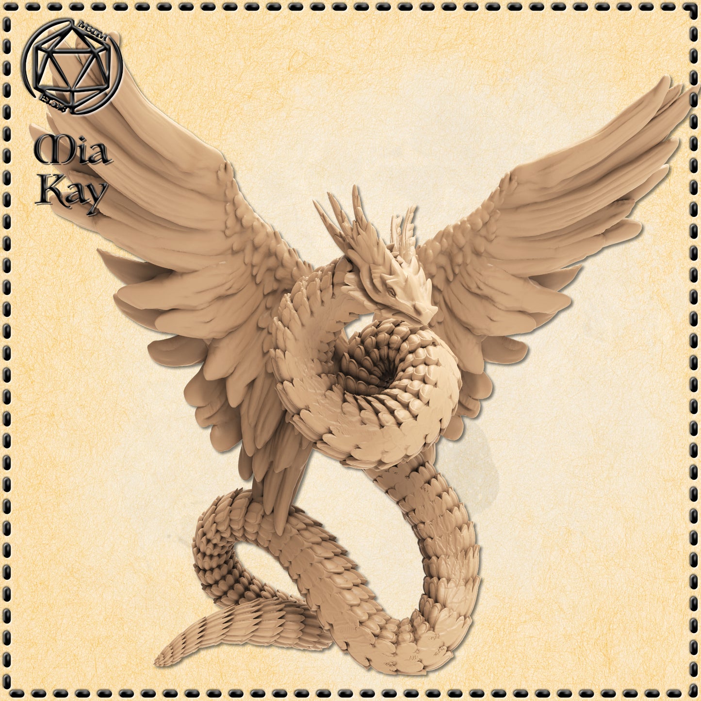 Dungeons & Dragons Couatl Miniature