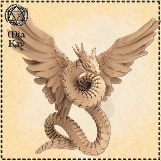 Dungeons & Dragons Couatl Miniature