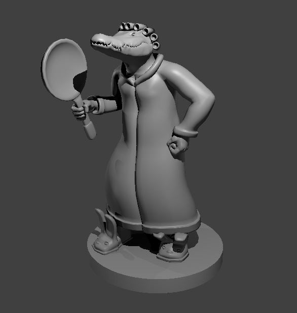 Dungeons & Dragons Croc Folk Overbearing Mother Miniature