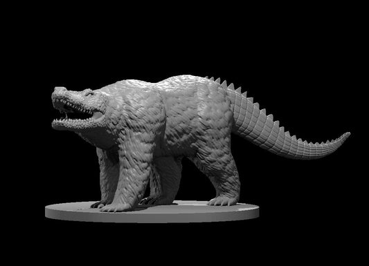 Dungeons & Dragons Crocobear Miniature