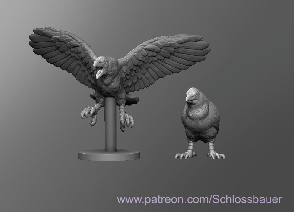 Dungeons & Dragons Crow Miniature