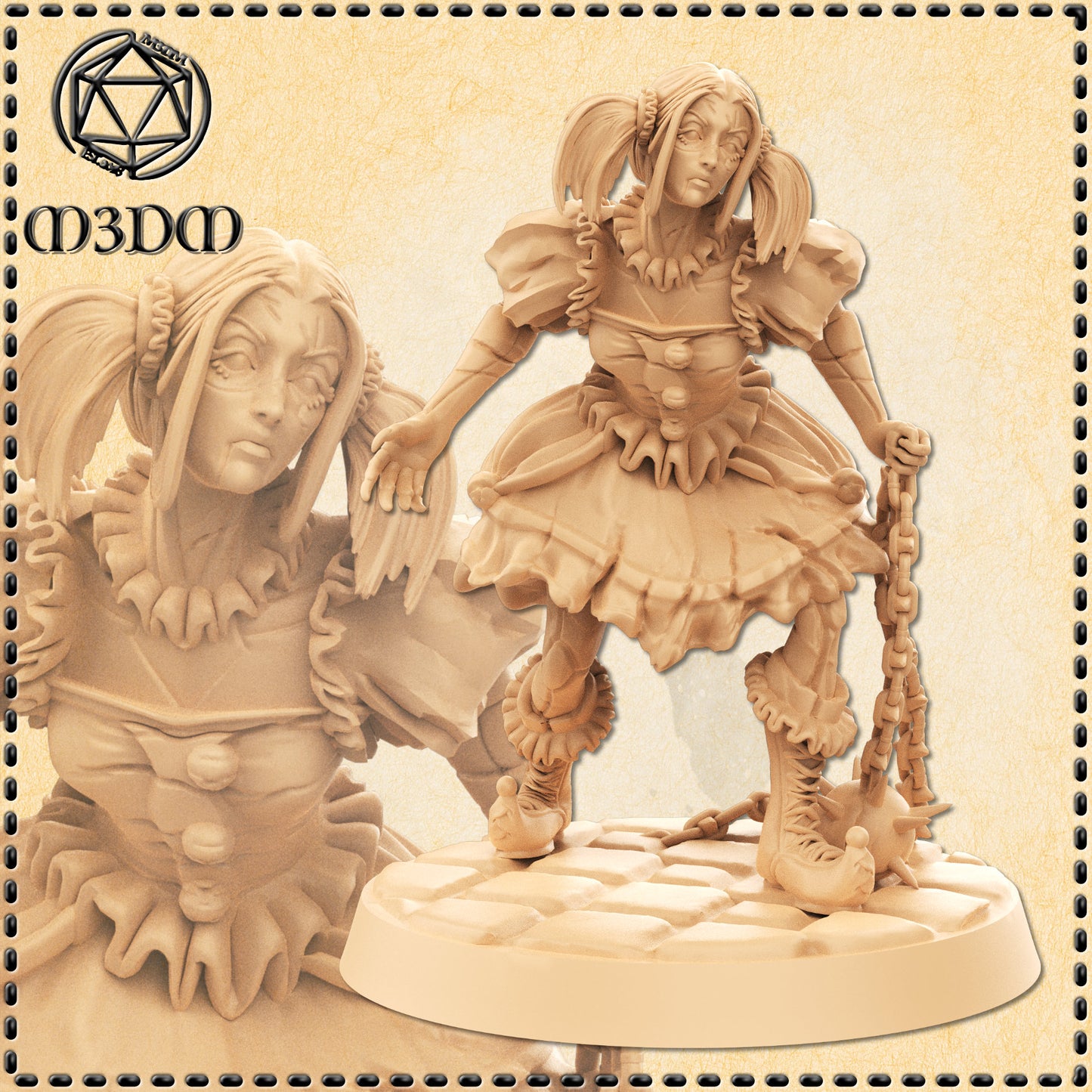 Dungeons & Dragons Cursed Clown Doll Miniature