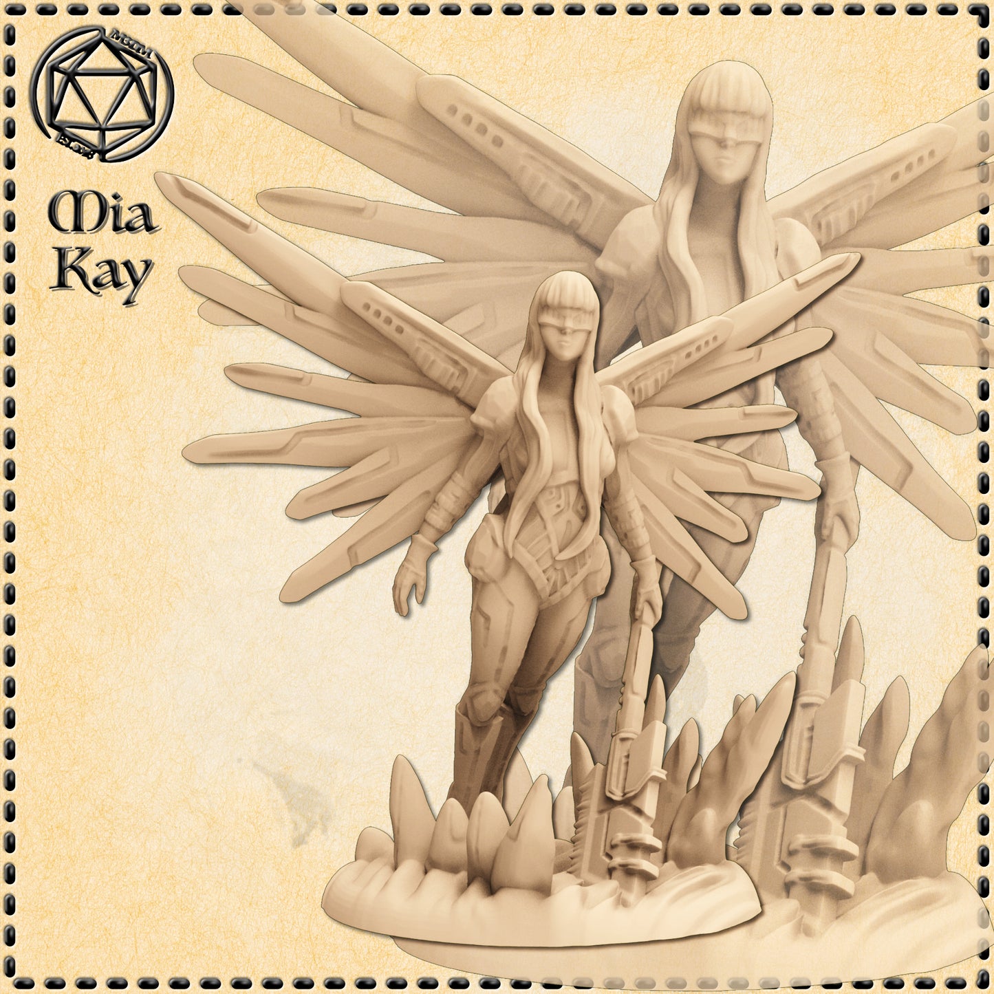 Dungeons & Dragons Cyberpunk Angel Miniature