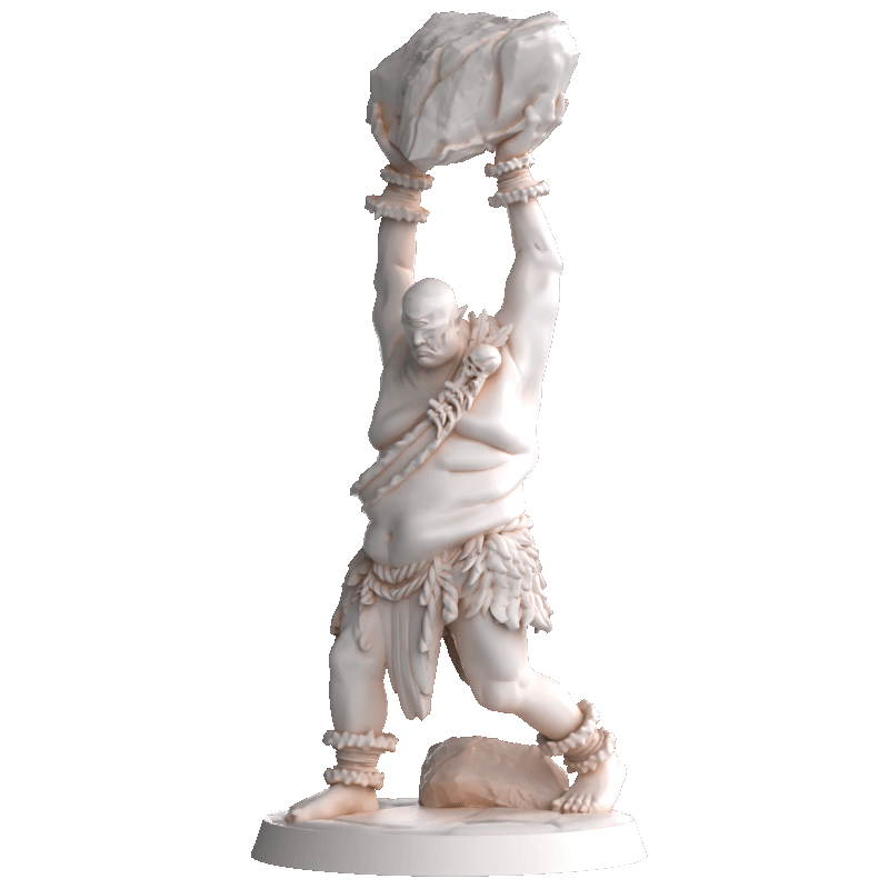 Dungeons & Dragons Cyclops Throwing Boulder Miniature