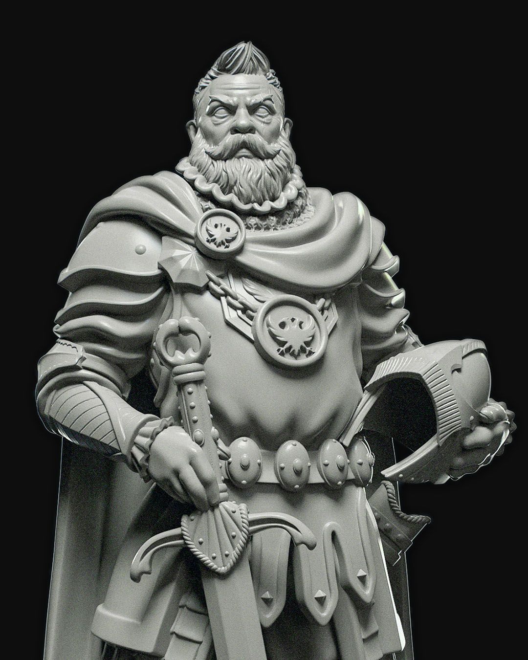 Dungeons & Dragons Daario the Guard Captain Miniature