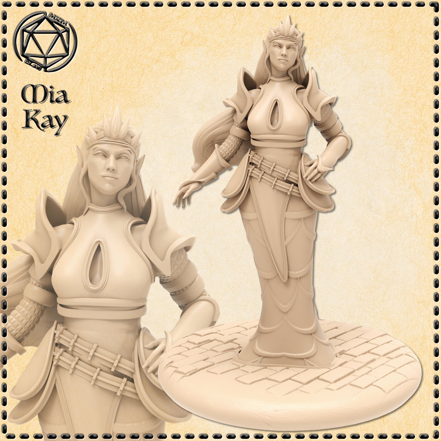 Dungeons & Dragons Dark Elf Noblewoman Miniature
