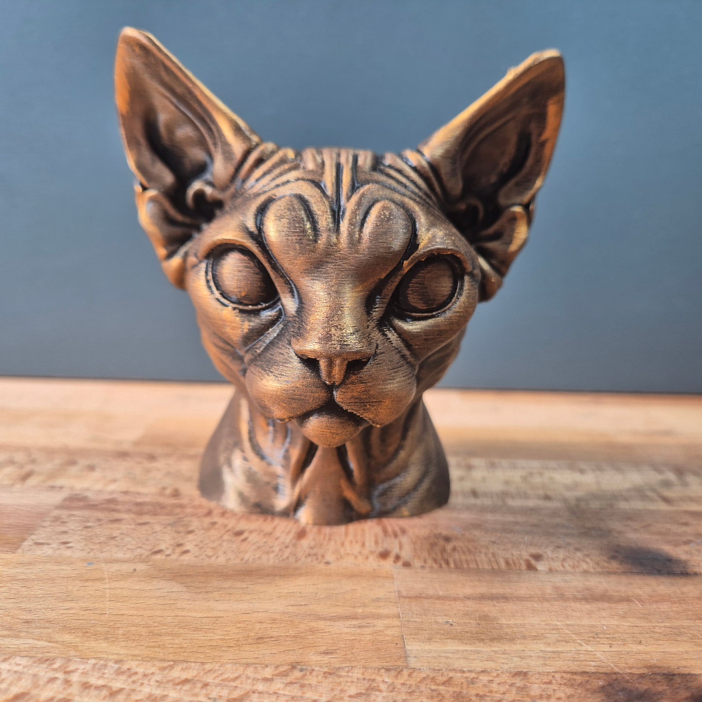 Devon Rex Cat Bust