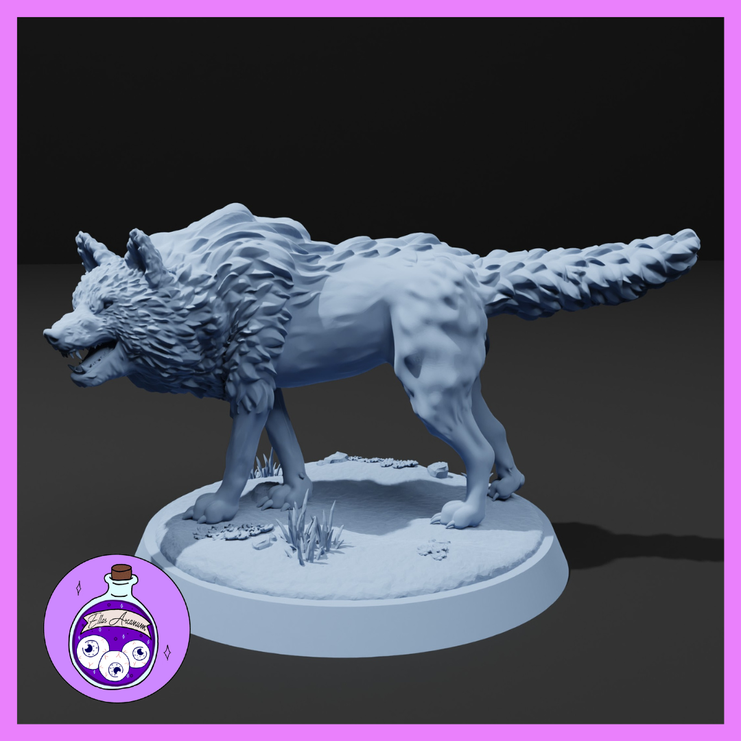 Dungeons & Dragons Dire Wolf Miniature