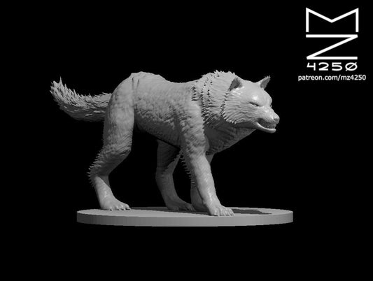 Dungeons & Dragons Dire Wolf Miniature