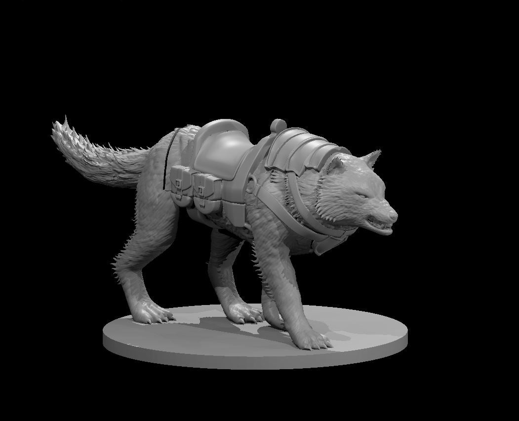 Dungeons & Dragons Dire Wolf Mount Miniature