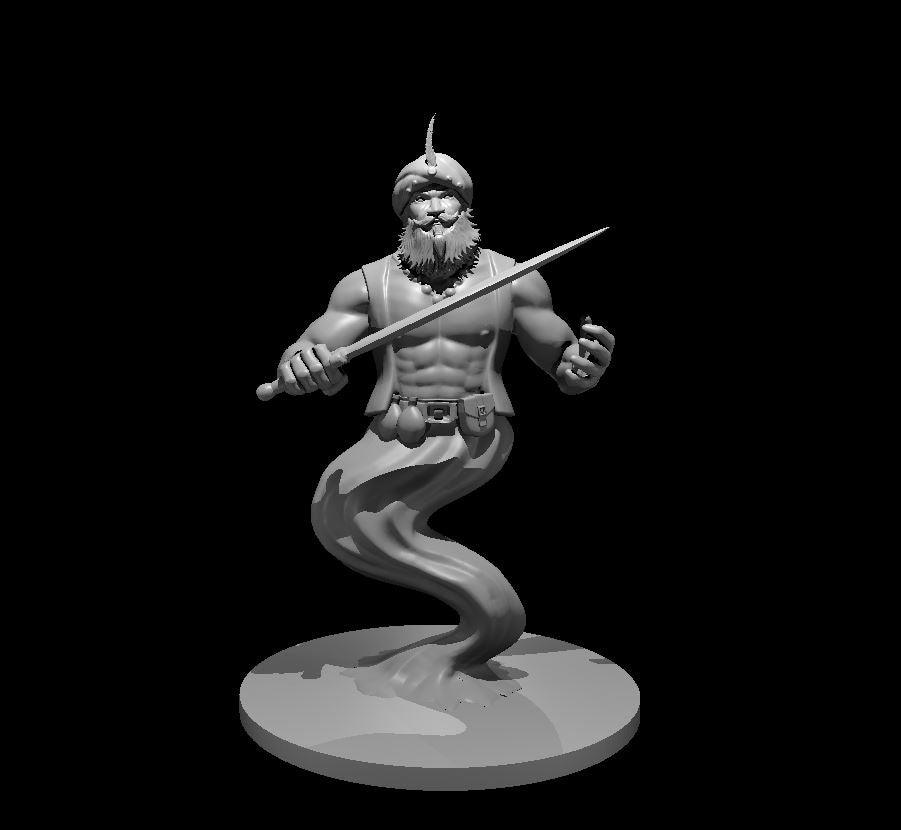 Dungeons & Dragons Djinni Male Miniature