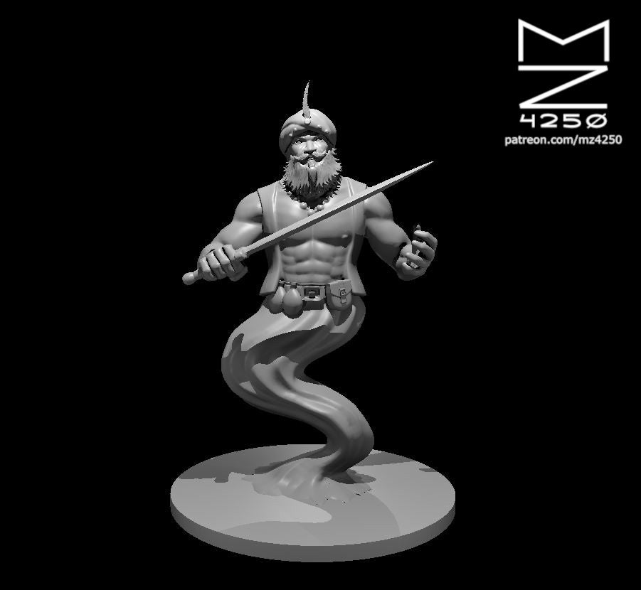 Dungeons & Dragons Djinni Miniature