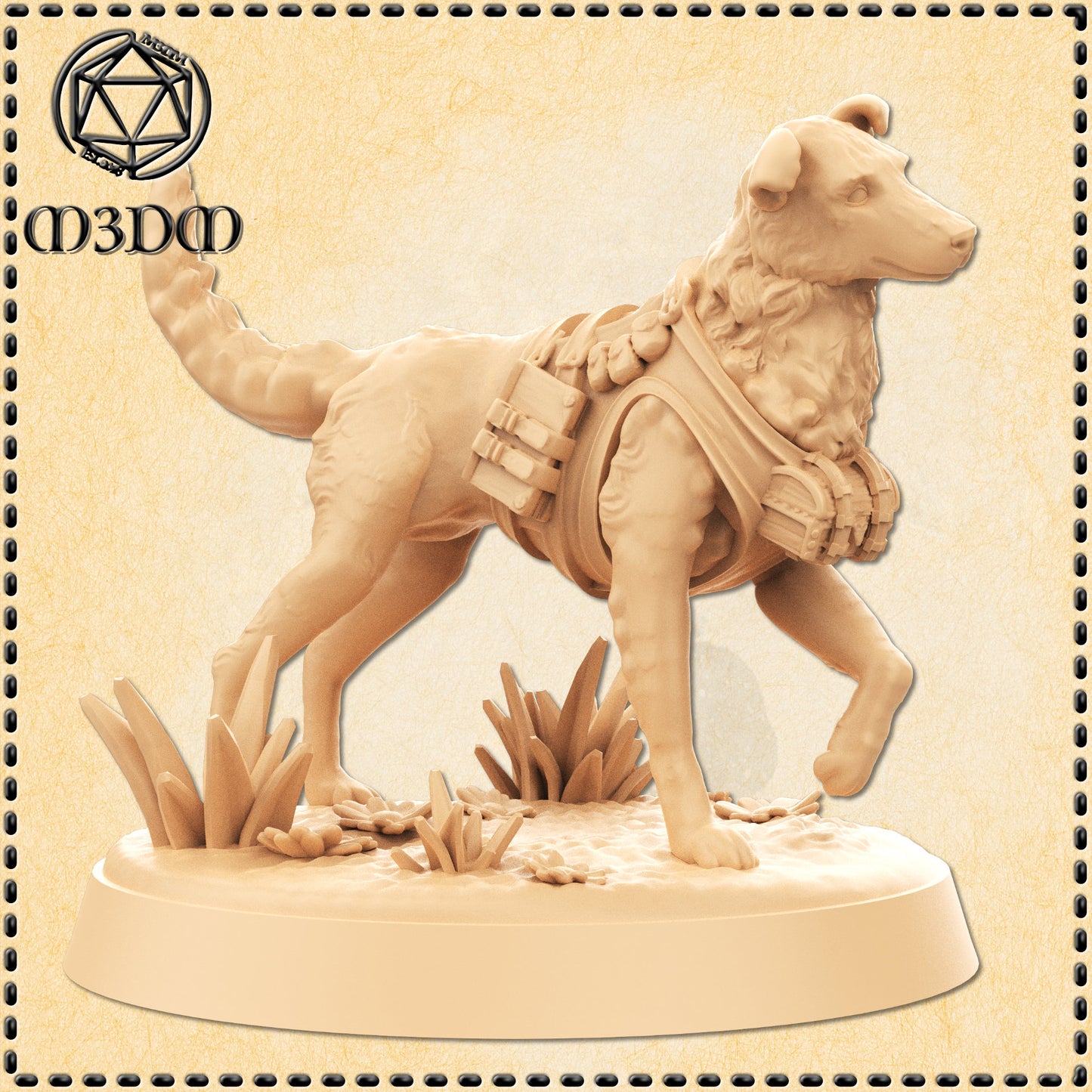 Dungeons & Dragons Dog Adventurer Miniature