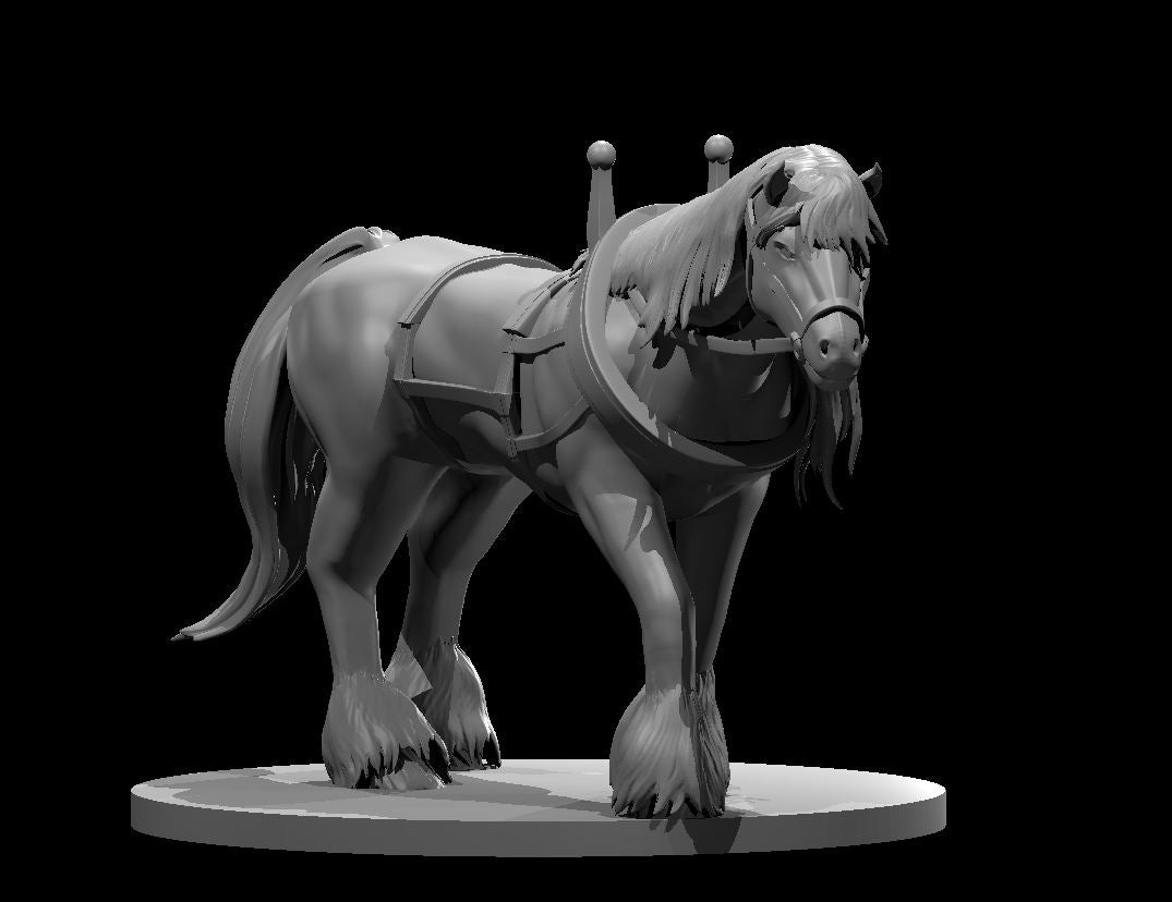 Dungeons & Dragons Draft Horse Miniature
