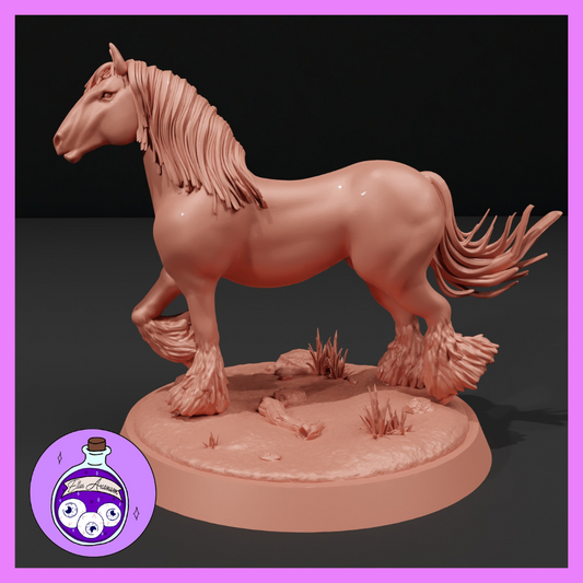 Dungeons & Dragons Draft Horse Miniature