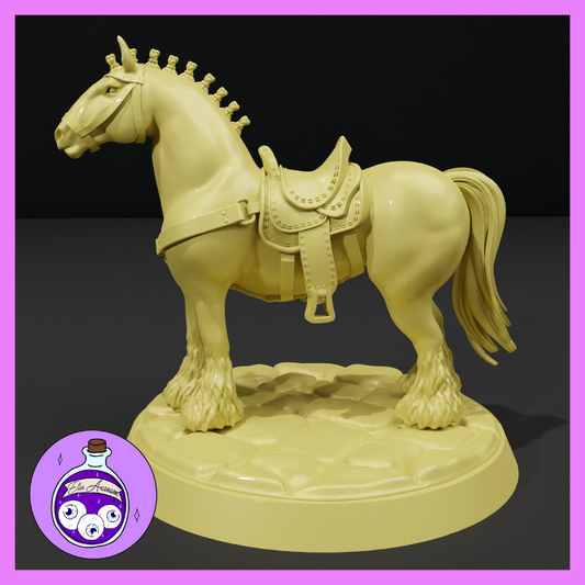 Dungeons & Dragons Draft Horse Miniature