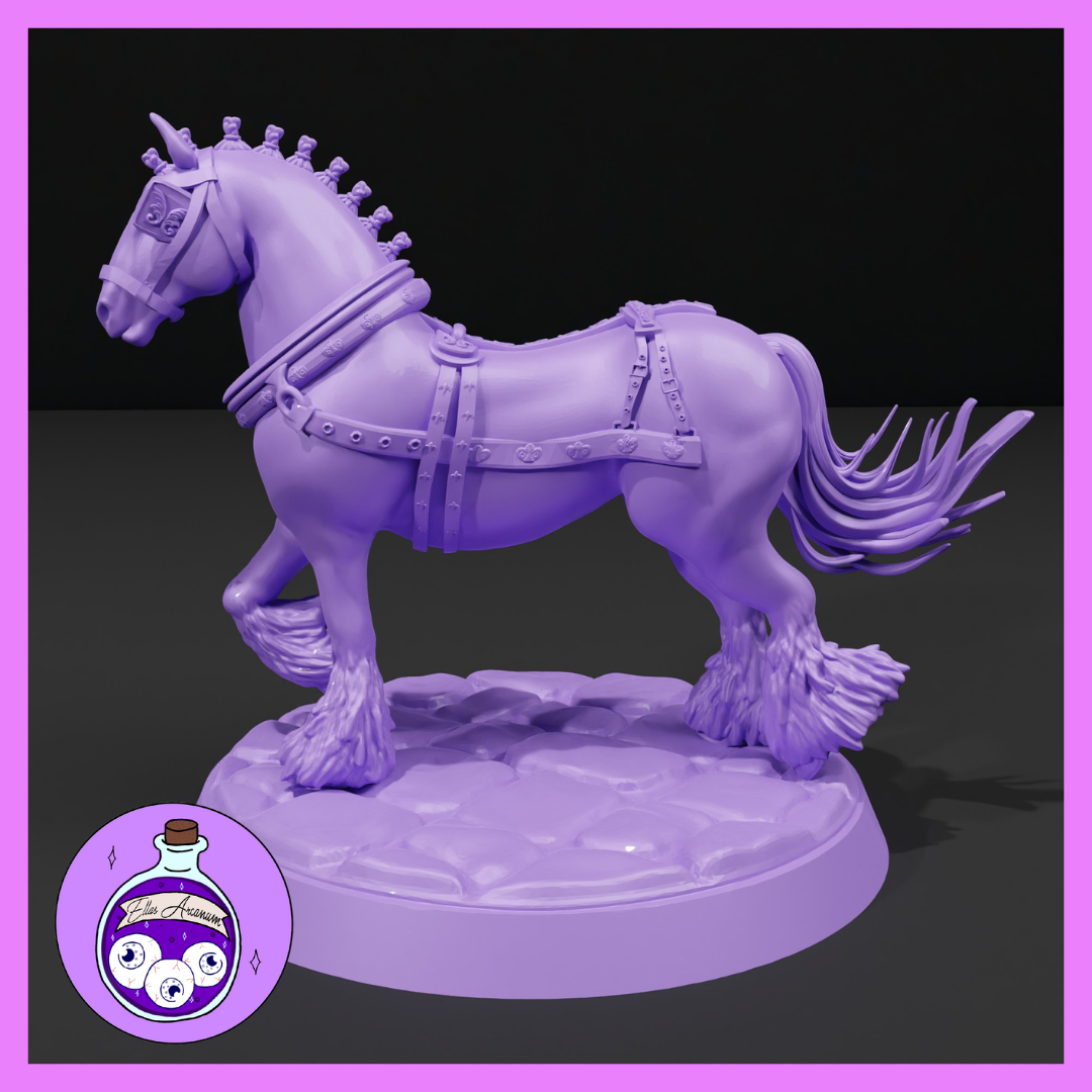Dungeons & Dragons Draft Horse Miniature