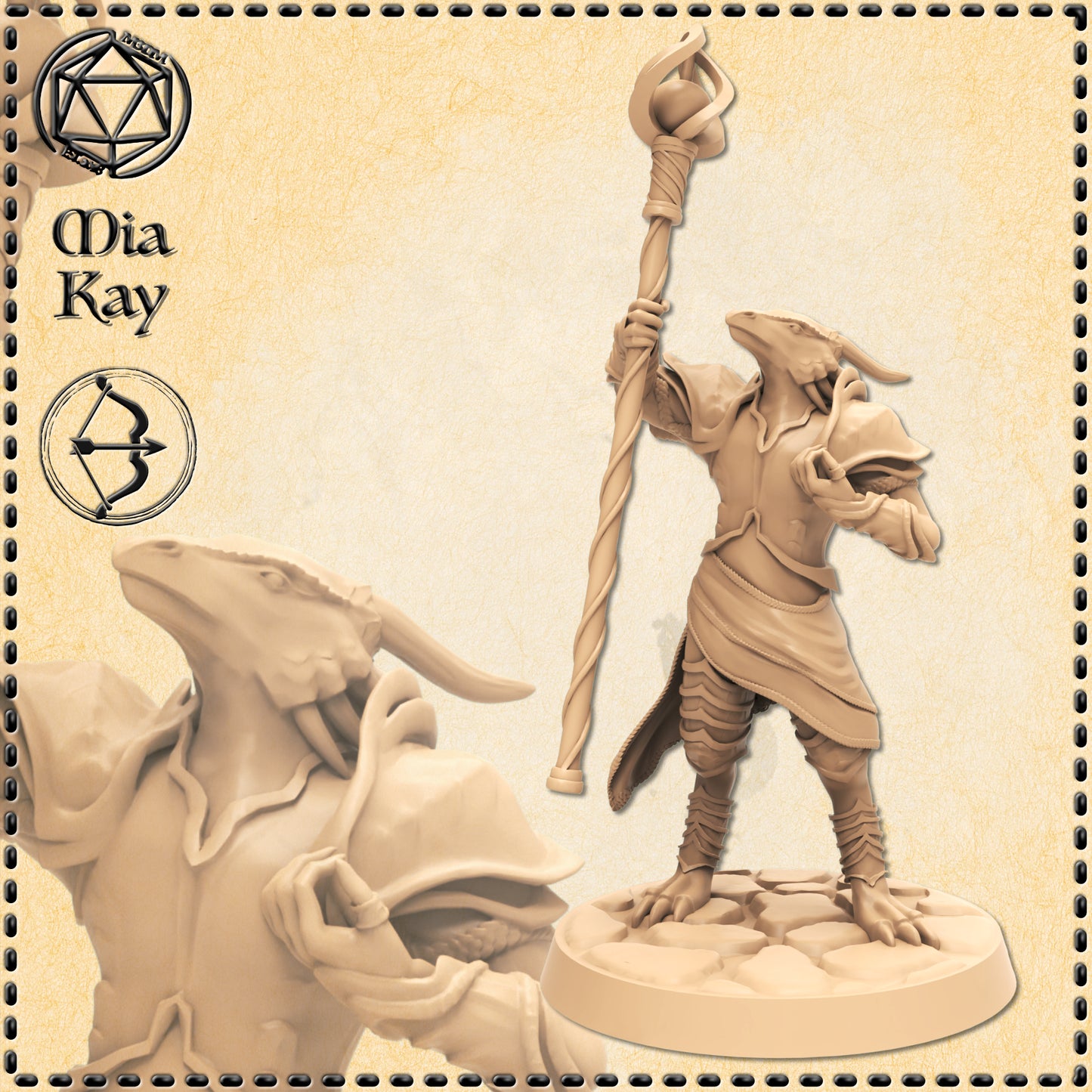 Dungeons & Dragons Dragonborn Paladin Miniature