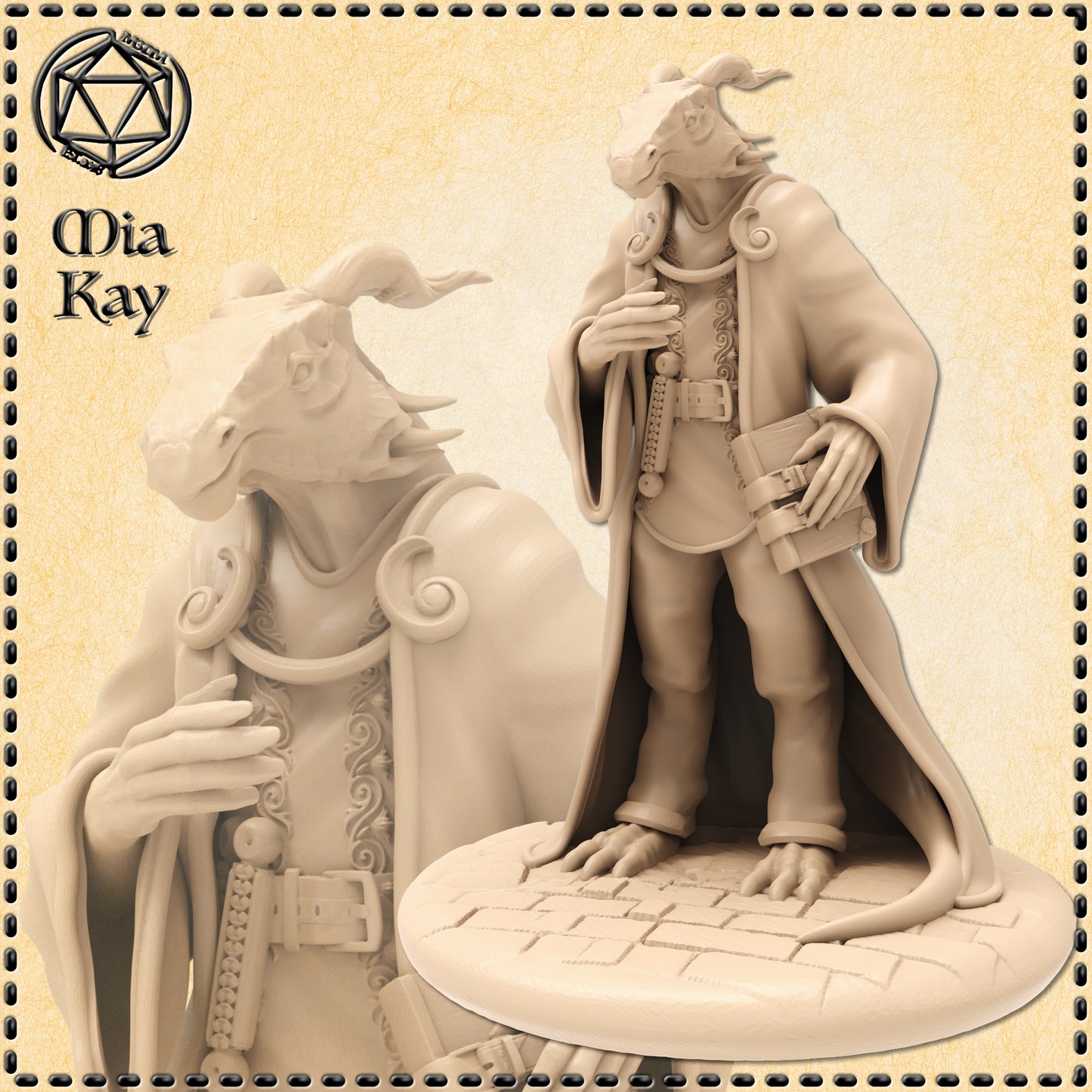 Dungeons & Dragons Dragonborn Scholar Miniature
