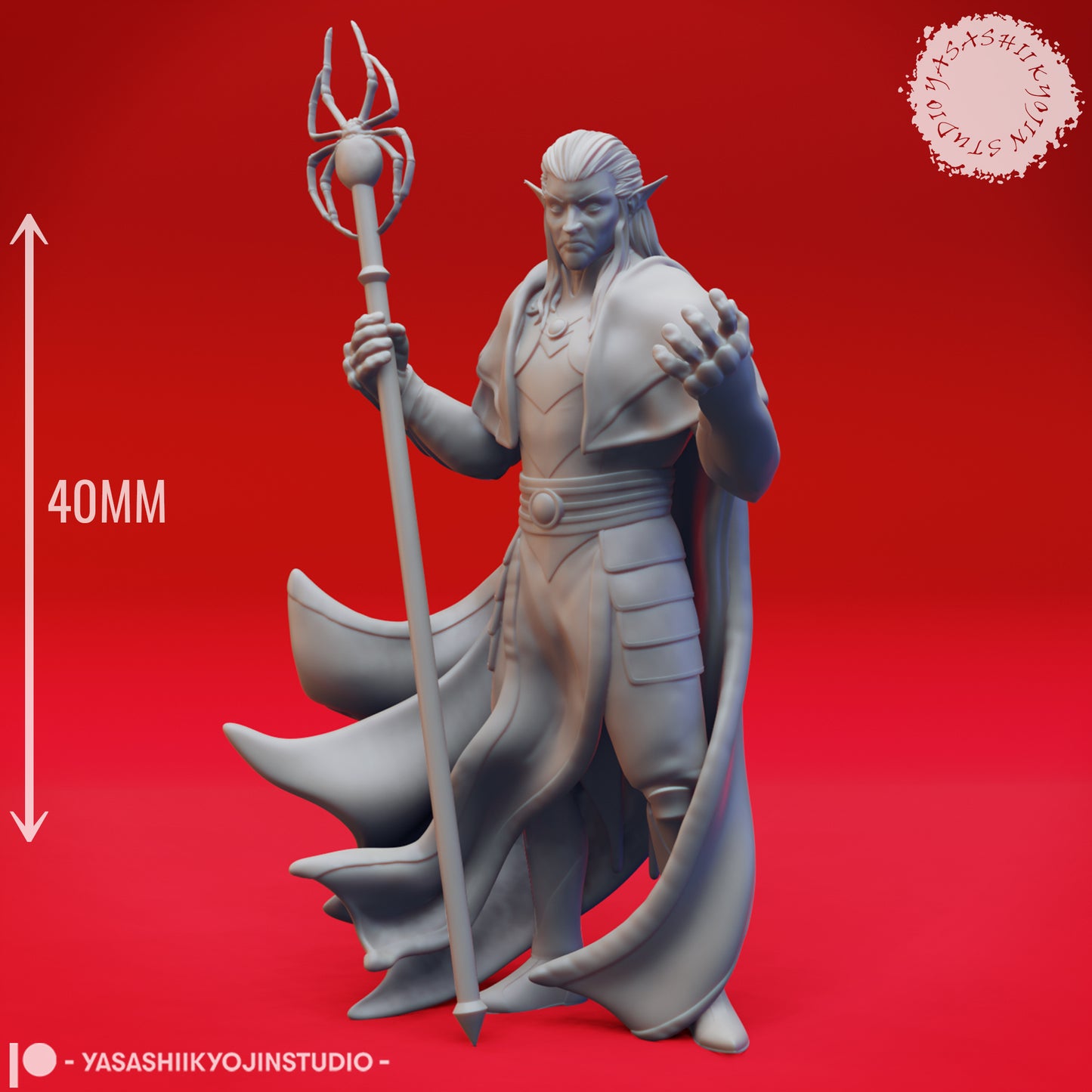 Dungeons & Dragons Male Drow Miniature