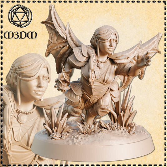 Dungeons & Dragons Dwarf Druid Miniature