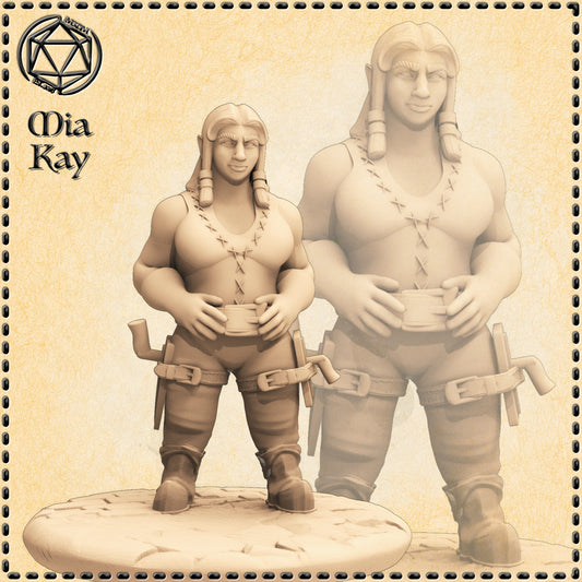 Dungeons & Dragons Dwarf Mason Miniature