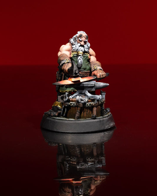 Dungeons & Dragons Dwarven Blacksmith Miniature