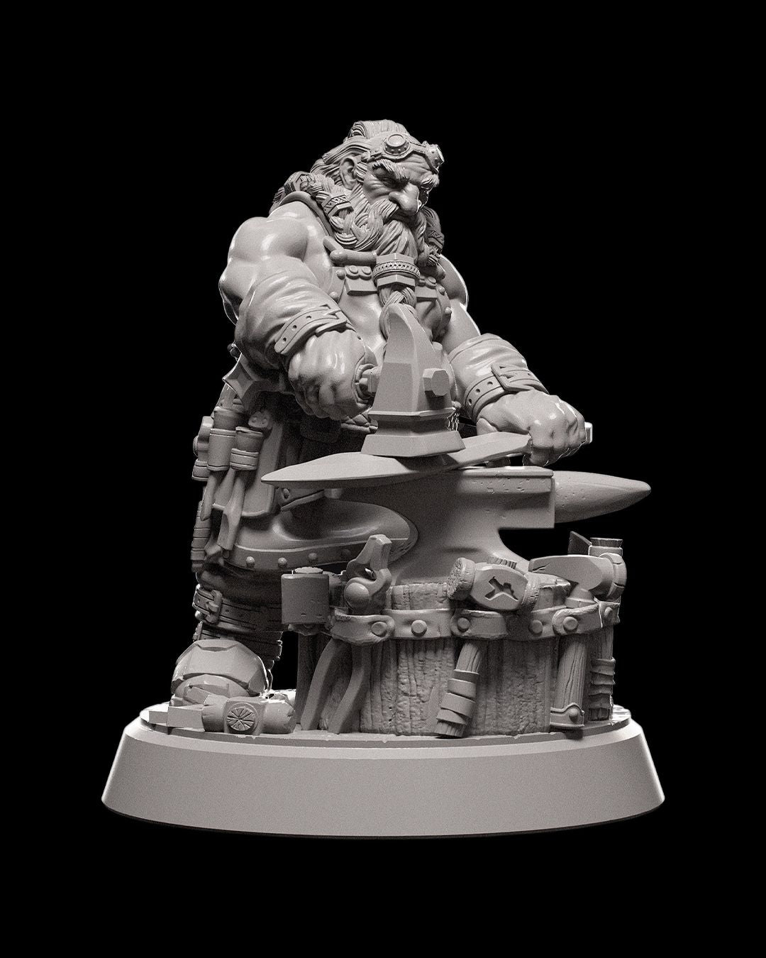 Dungeons & Dragons Dwarven Blacksmith Miniature