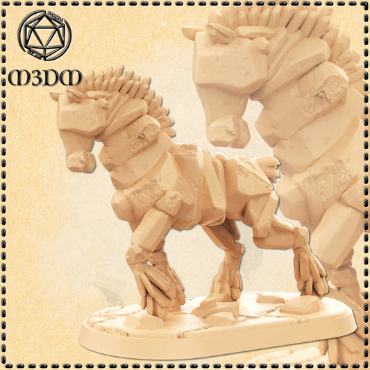 Dungeons & Dragons Earth Elemental Horse Miniature