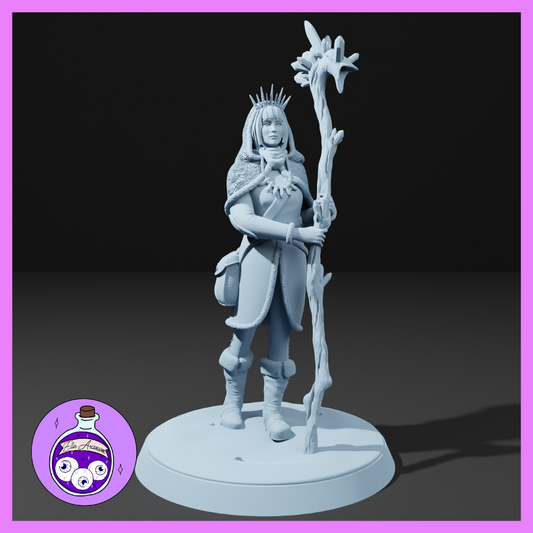 Dungeons & Dragons Eladrin Elf Female Winter Miniature