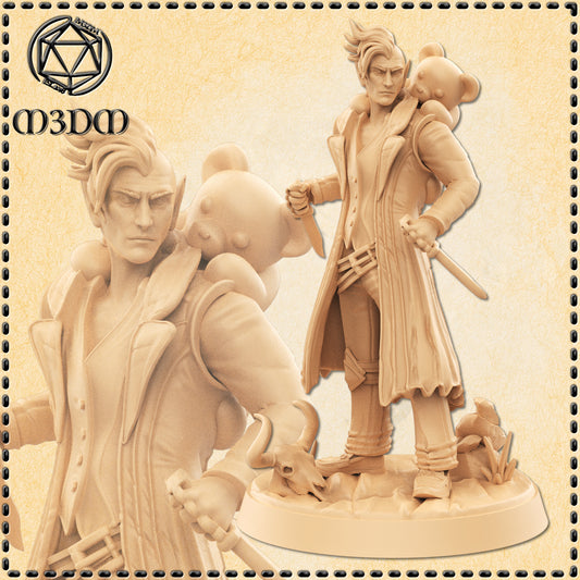 Dungeons & Dragons Male Elf Raider Miniature