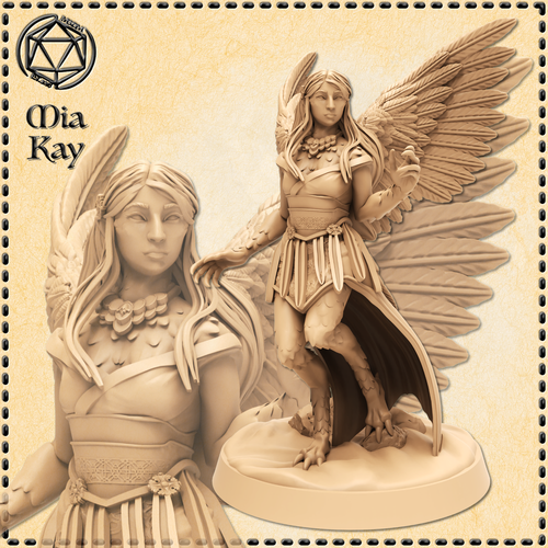 Dungeons & Dragons Elegant Harpy Female Miniature