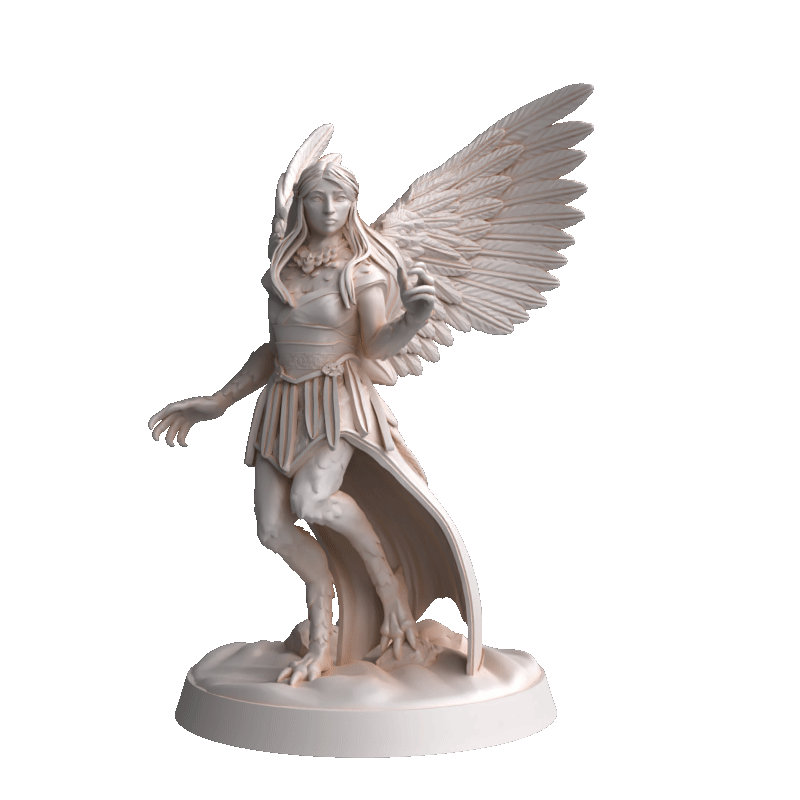 Dungeons & Dragons Elegant Harpy Female Miniature