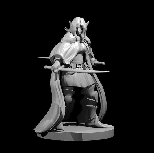 Dungeons & Dragons Elf Female Bladesinger Wizard Miniature