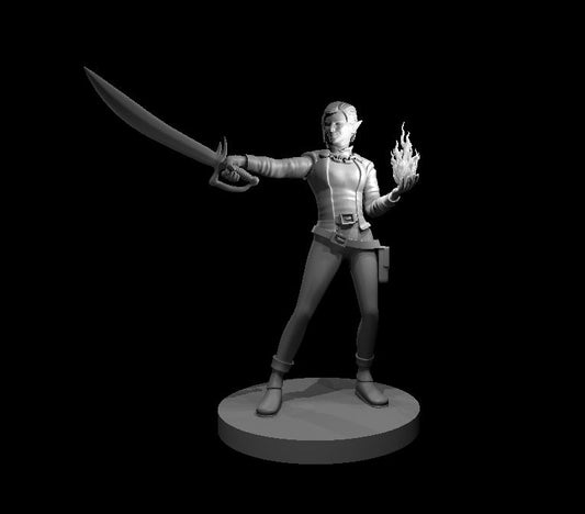 Dungeons & Dragons Elf Female Hexblade Warlock Miniature