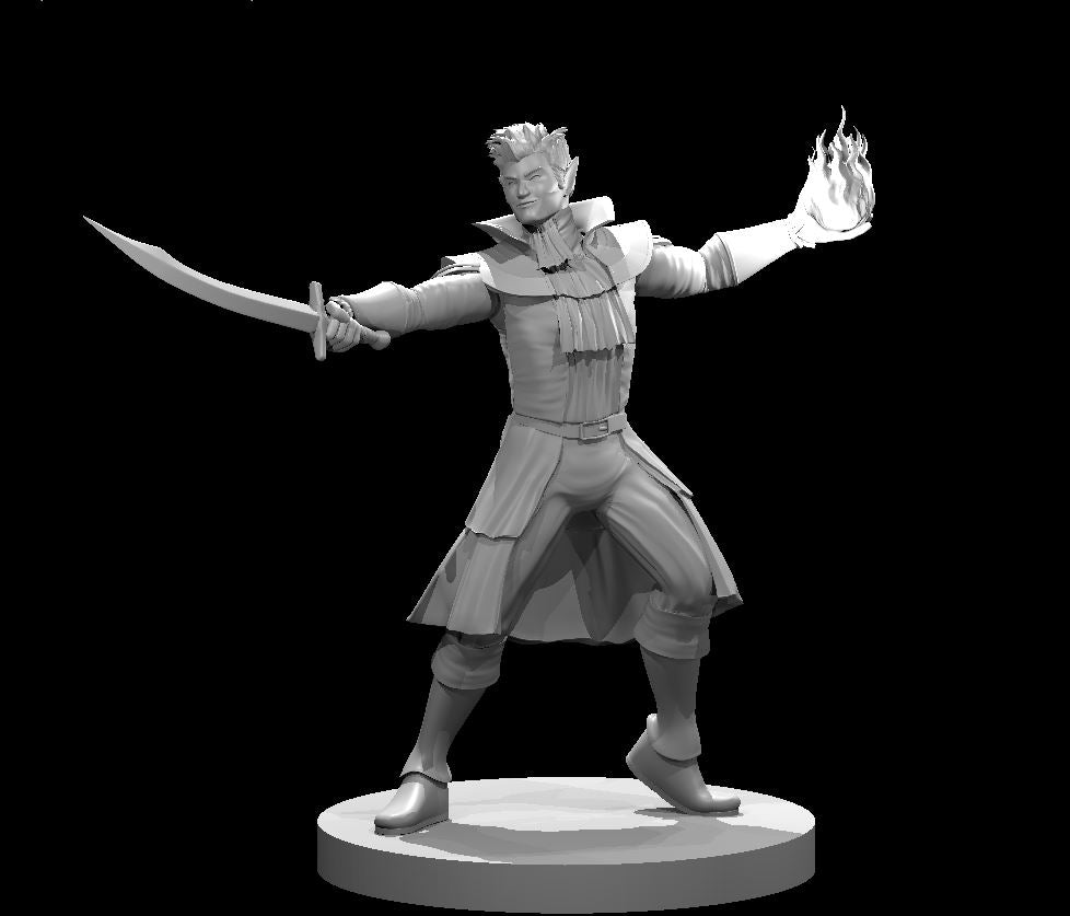 Dungeons & Dragons Elf Male Bladesinger Miniature