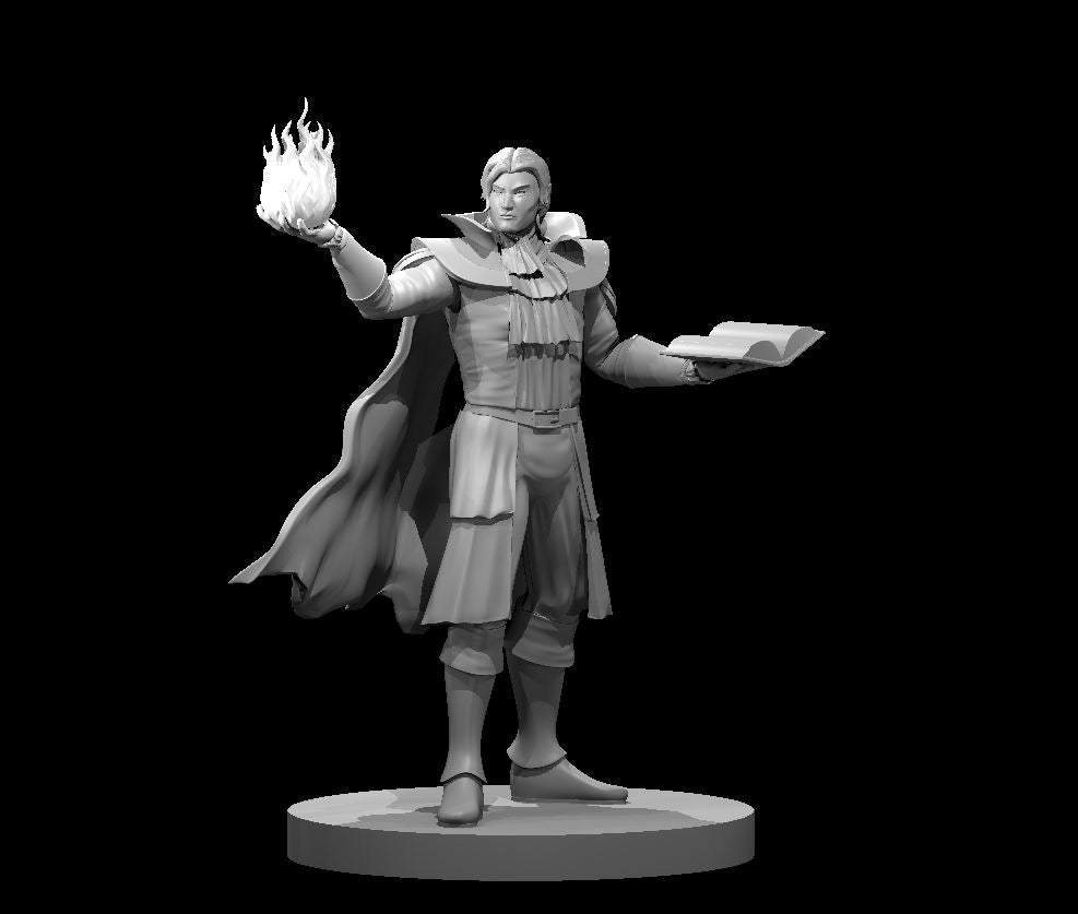 Dungeons & Dragons Elf Male Wizard Miniature