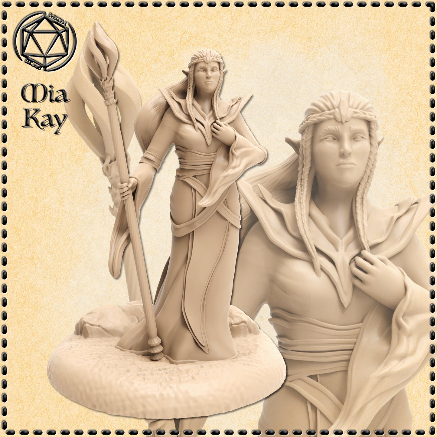 Dungeons & Dragons Elven Sorceress Miniature