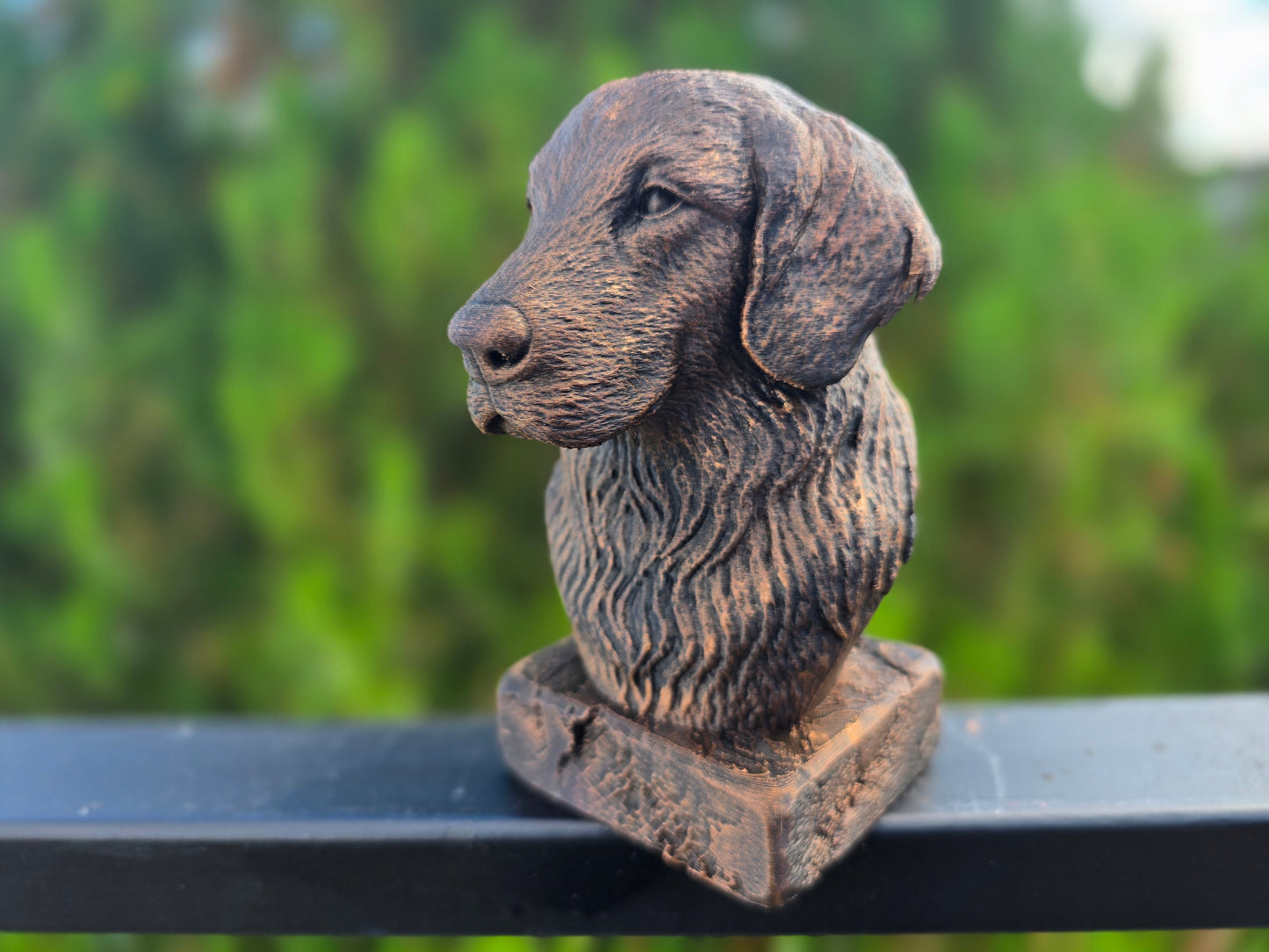 Flat Coated Retriever Bust
