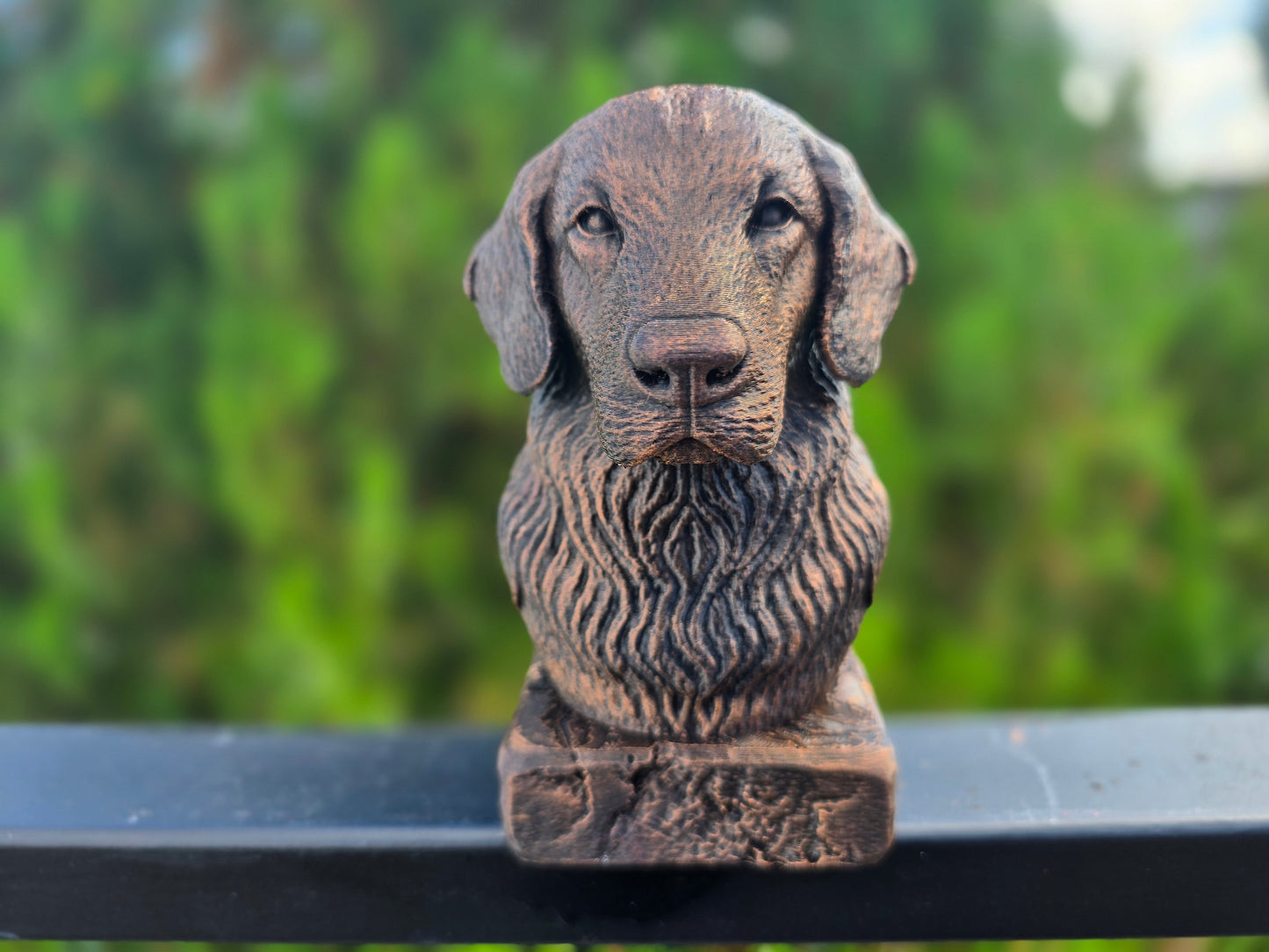 Flat Coated Retriever Bust