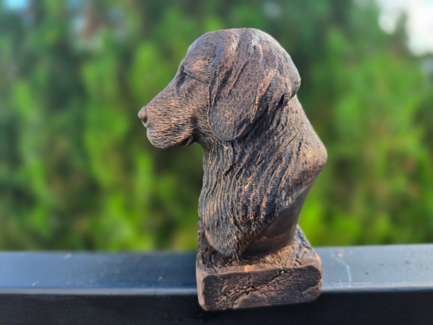 Flat Coated Retriever Bust