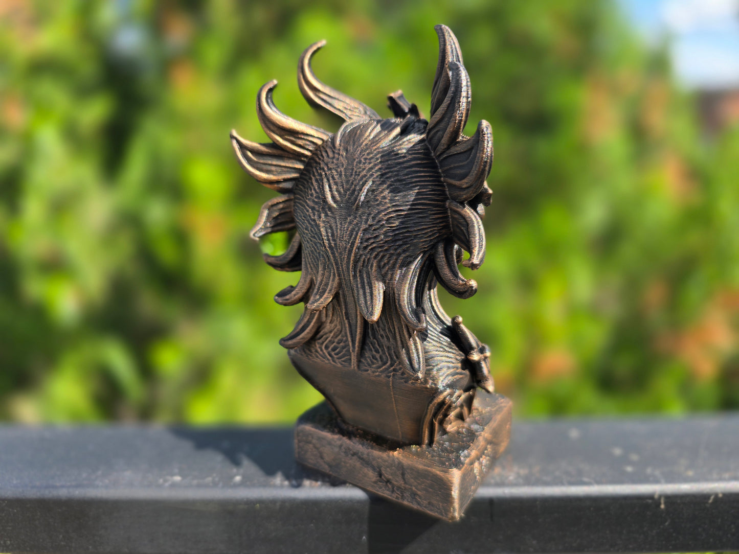Flower Dragon Bust