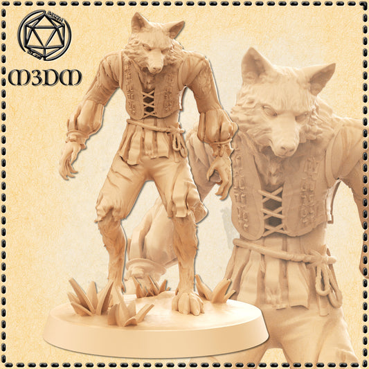 Dungeons & Dragons Farmer Werewolf Miniature
