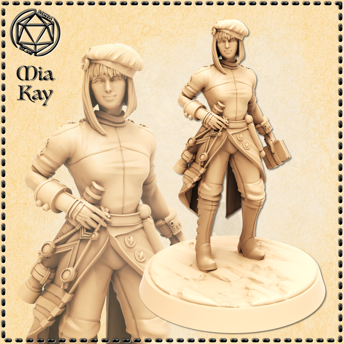 Dungeons & Dragons Female Cartographer Miniature