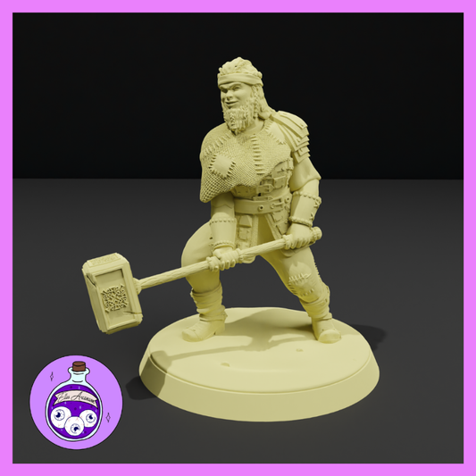 Dungeons & Dragons Female Dwarf Bandit Miniature