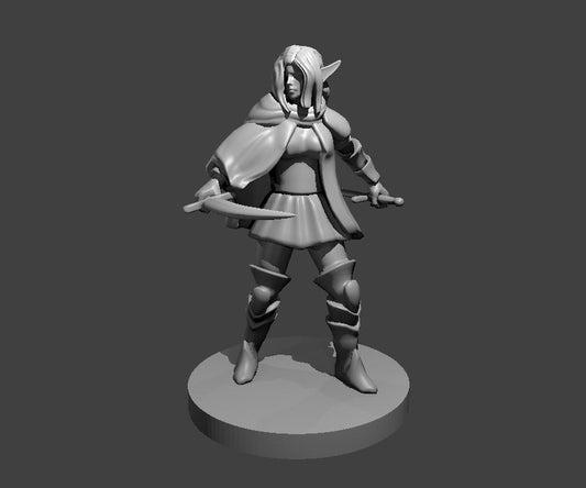 Dungeons & Dragons Female Elven Bladesinger Miniature