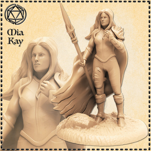 Dungeons & Dragons Human Female Fighter Miniature