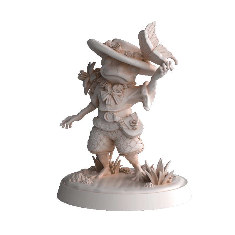 Dungeons & Dragons Female Frogfolk Florist Miniature
