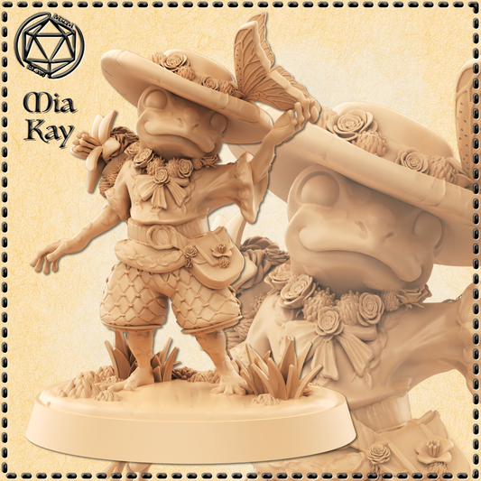 Dungeons & Dragons Female Frogfolk Florist Miniature